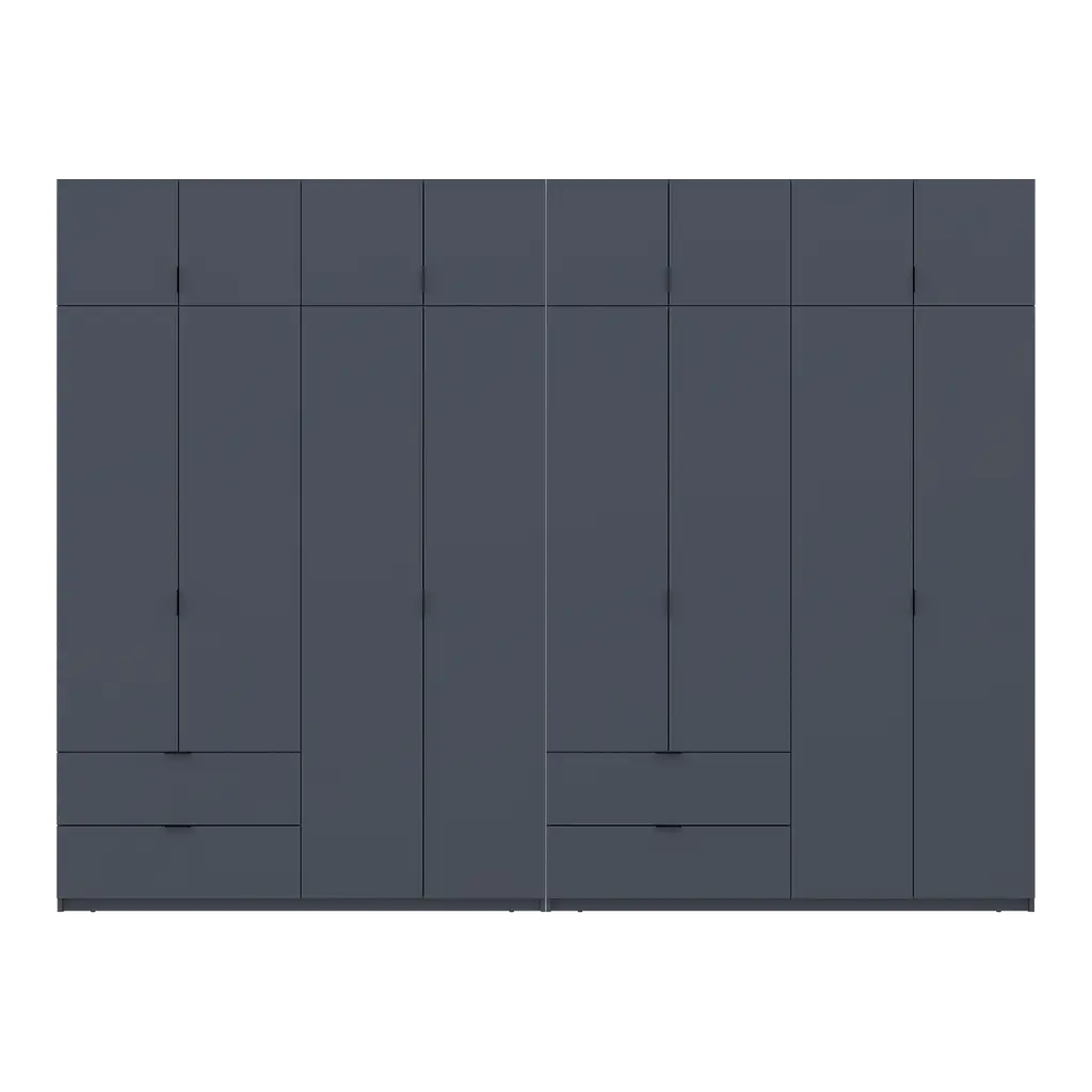 Шафа для одягу Doros Лукас Графіт 4+4 ДСП 320х50х240 (42005129) - фото 4