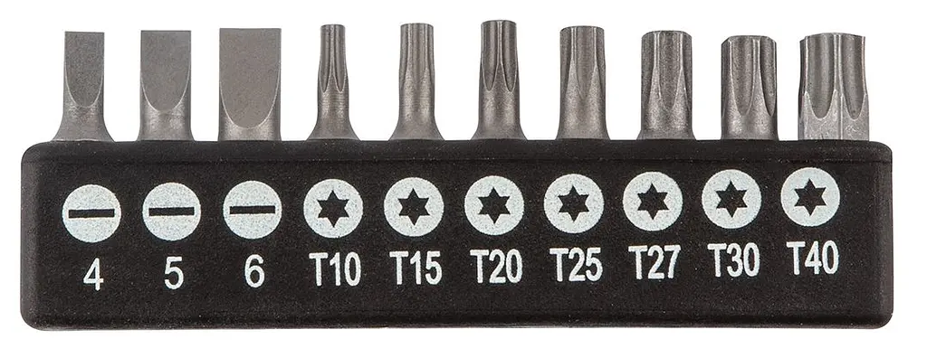 Отвертки 10 бит, SL, PH, Torx, сталь CrV, набор 14шт Neo Tools hoz0014077 - фото 3