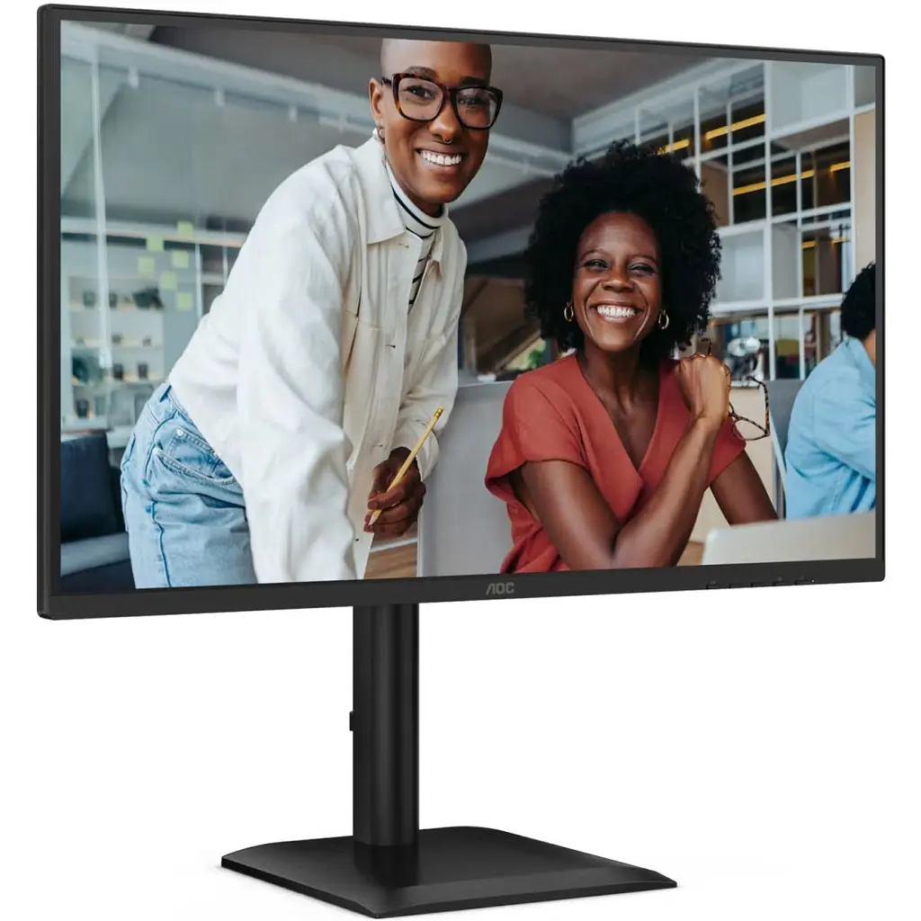 Монітор TFT 27" AOC Q27E4U, QHD, 120Hz, HDMI, DP, USB-hub, HAS, Pivot, колонки, чорний (Q27E4U) - фото 8