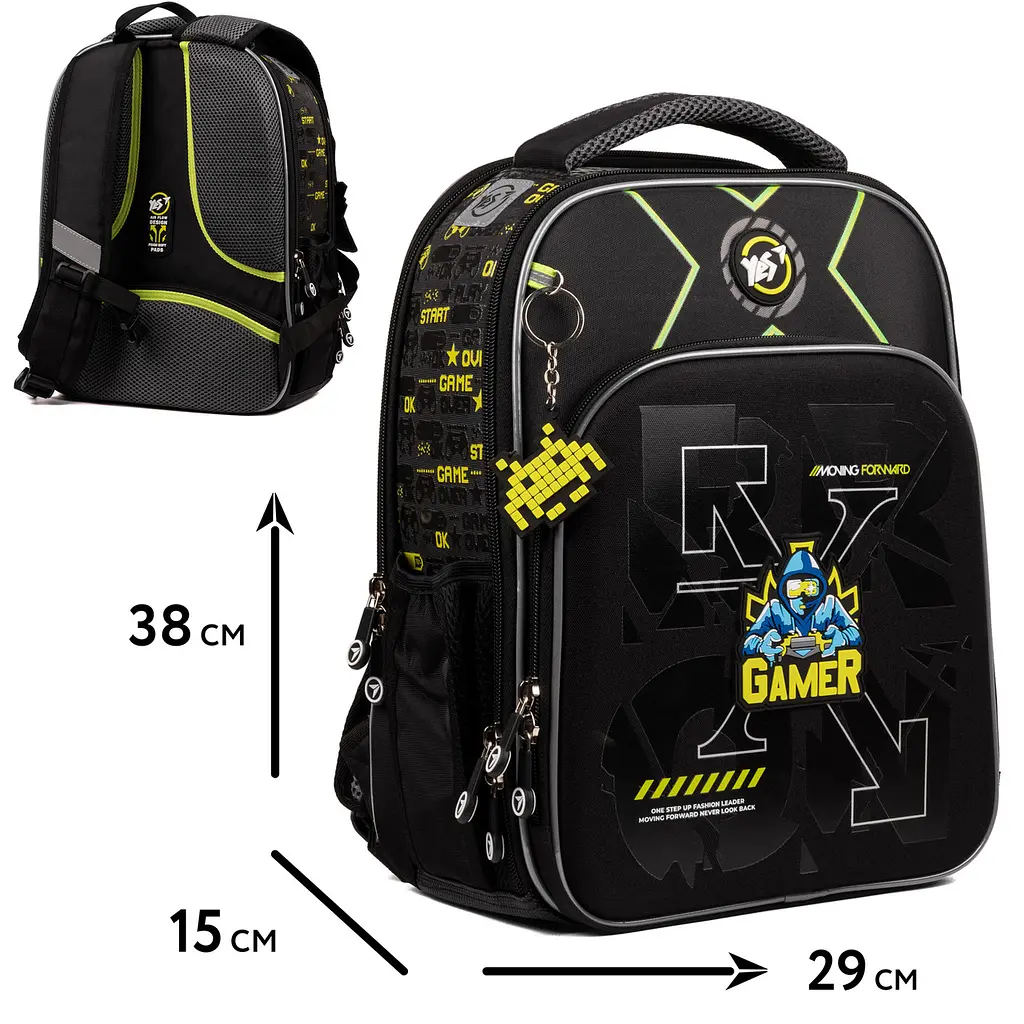 Рюкзак школьный каркасный Yes Gamer S-78 - фото 2