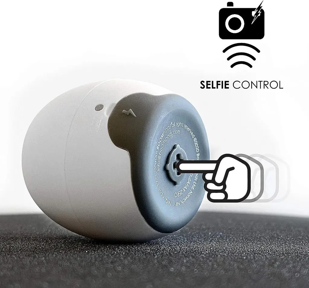 Динамік Bluetooth BoomPods Zero - потужні водонепроникні міні-колонки з опцією подвійного сполучення та бездротовий мікрофон з вел - фото 3