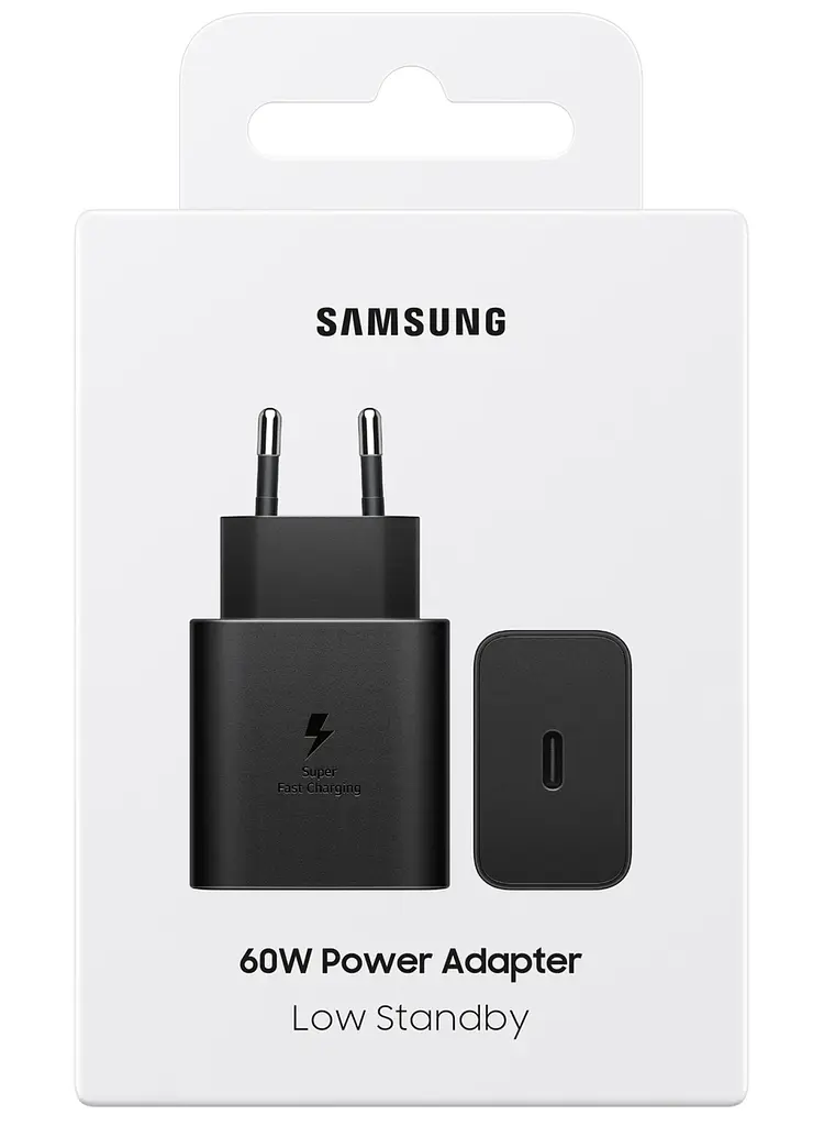 Мережевий зарядний пристрій Samsung 60W Power Adapter (w/o Cable) EP-T6010NBEGWW чорний (7232005) - фото 5