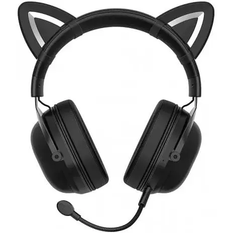 Наушники беспроводные Onikuma B100 (B20) Bluetooth Gaming Cat with LED полноразмерные - фото 9