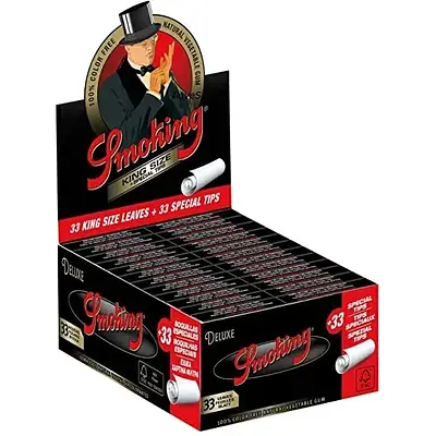 Папір Smoking Deluxe KS Slim + Фільтри Tips - фото 3