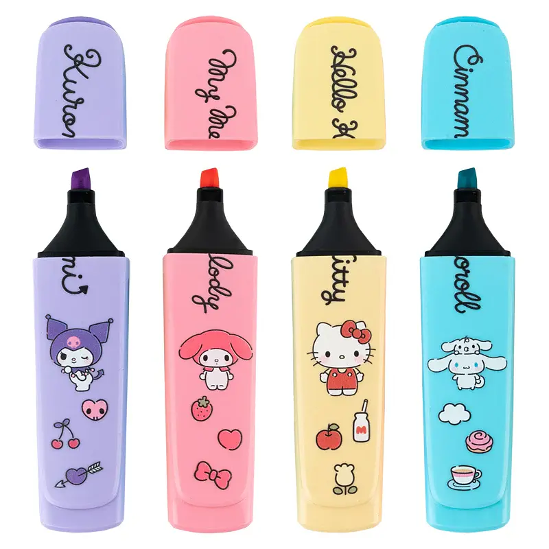 Маркер Highlighter Kite Hello Kitty and friends набор из 4-х цветов (HK26-444) - фото 2