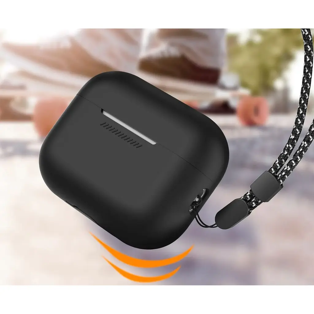 Чехол AhaStyle Colorful Silicone Case для AirPods Pro 2 Black [CP-187-2-C-BK] [133833] - фото 6