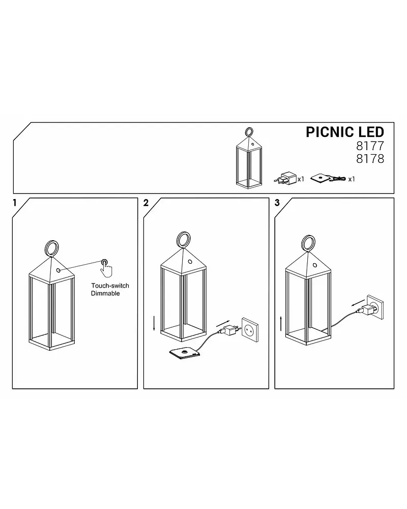 Вуличний світильник Nowodvorski 8178 Picnic led - фото 6