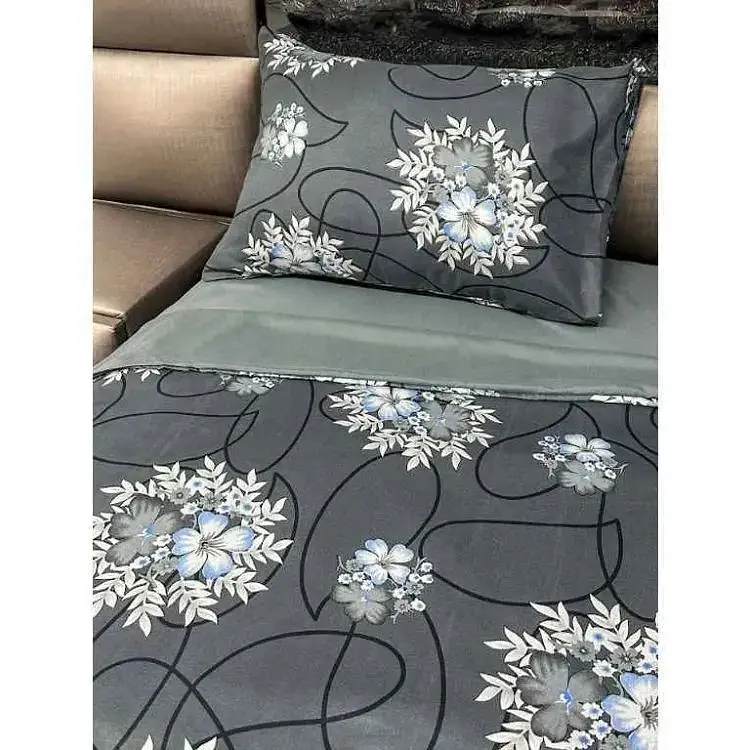 Комплект постільної білизни ARCLOUD 2-х сп Printed 10049-7 80г/м2 CLOSED 18-4005 Steel Gray мікрофібра