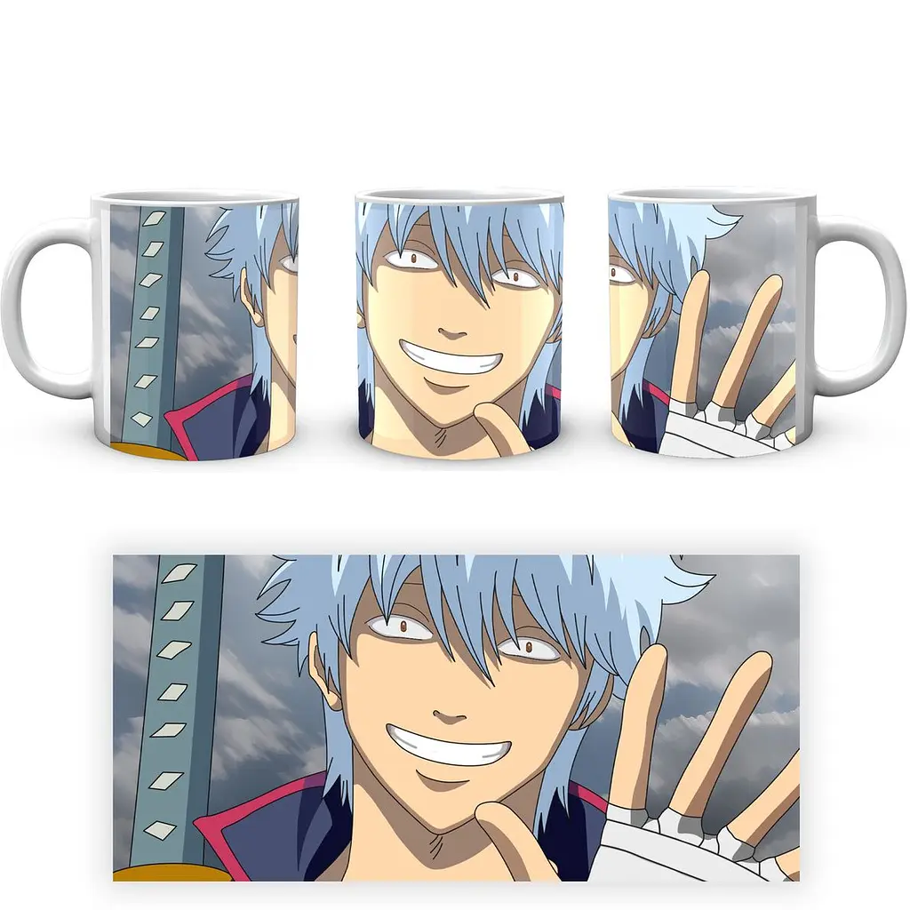 Кружка GeekLand Gintama Гинтама Гинтоки GTM 02.11 330 мл белая - фото 3