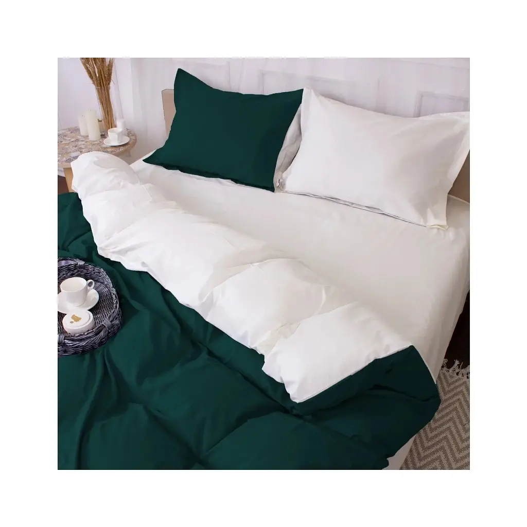 Постільна білизна MirSon Poplin Line 002 + 091 Ellen 175 x 210 (2200006280798) - фото 2