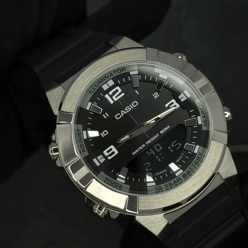 Чоловічий годинник Casio AMW-870-1A Сріблястий ( AT1141-0219 ) - фото 4