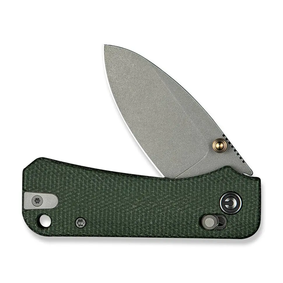 Ніж складаний кишеньковий Civivi Baby Banter 2, (5.9 см) Nitro-V/Micarta темно-зелений - фото 4