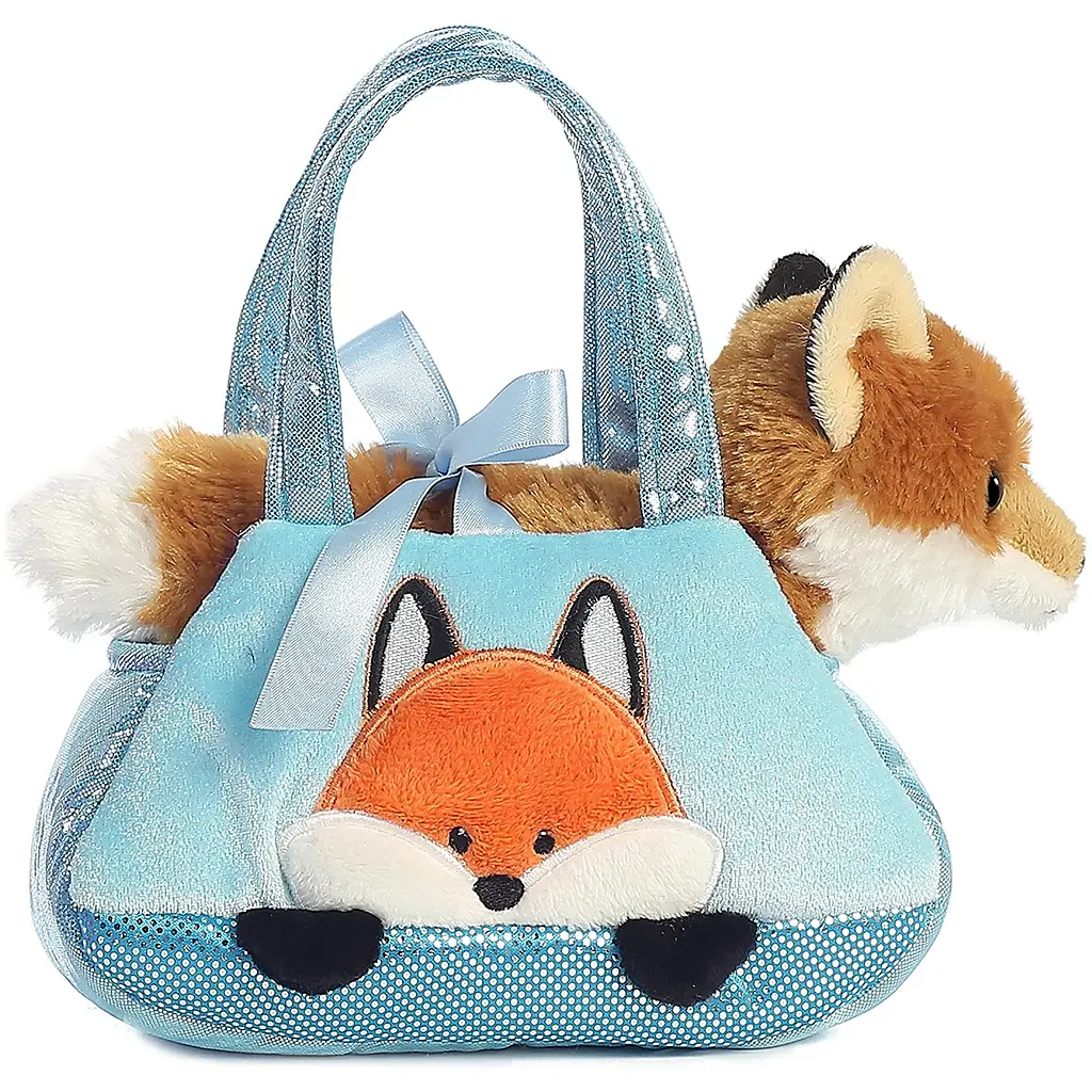 М'яка іграшка Aurora Fancy Pals Peek-A-Boo Fox Лисичка у сумці - фото 2