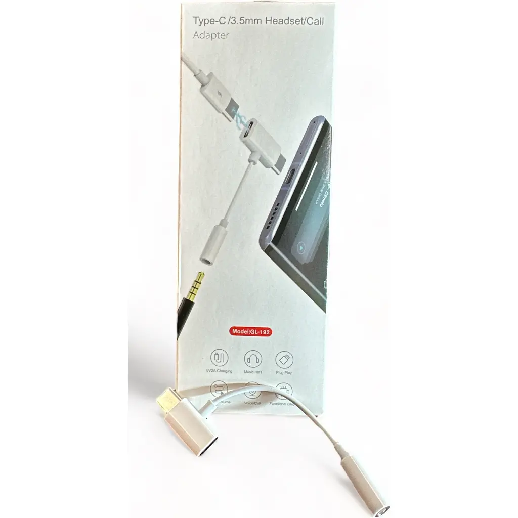 Переходник Type-C to Type-C Jack 3.5mm white AC-202 XoKo (XK-AC-202-WH) - фото 3