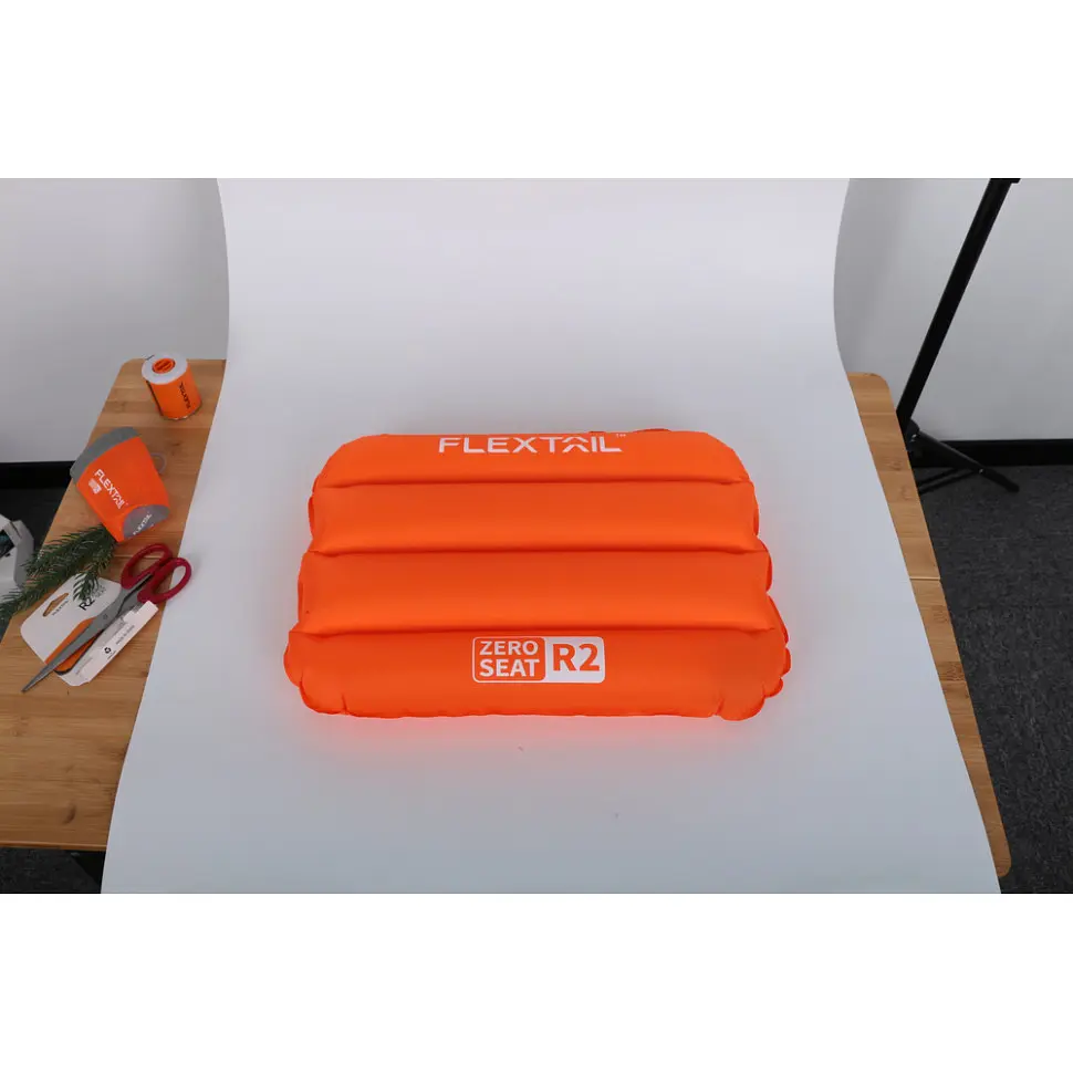 Сидушка надувна Flextail Zero Seat R02, 70 мм, помаранчева - фото 24