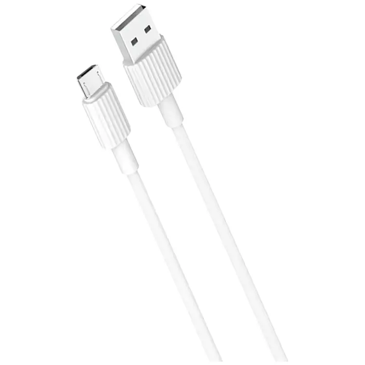 Кабель XO microUSB NB156 2.4A/1m White