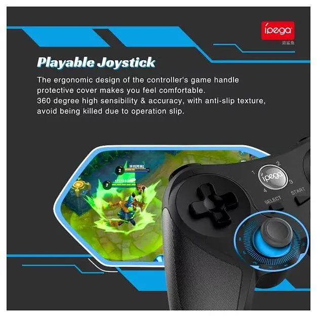 Геймпад джойстик для смартфона iPega PG9157 Ninja Bluetooth PC/Android/iOS Black - фото 7