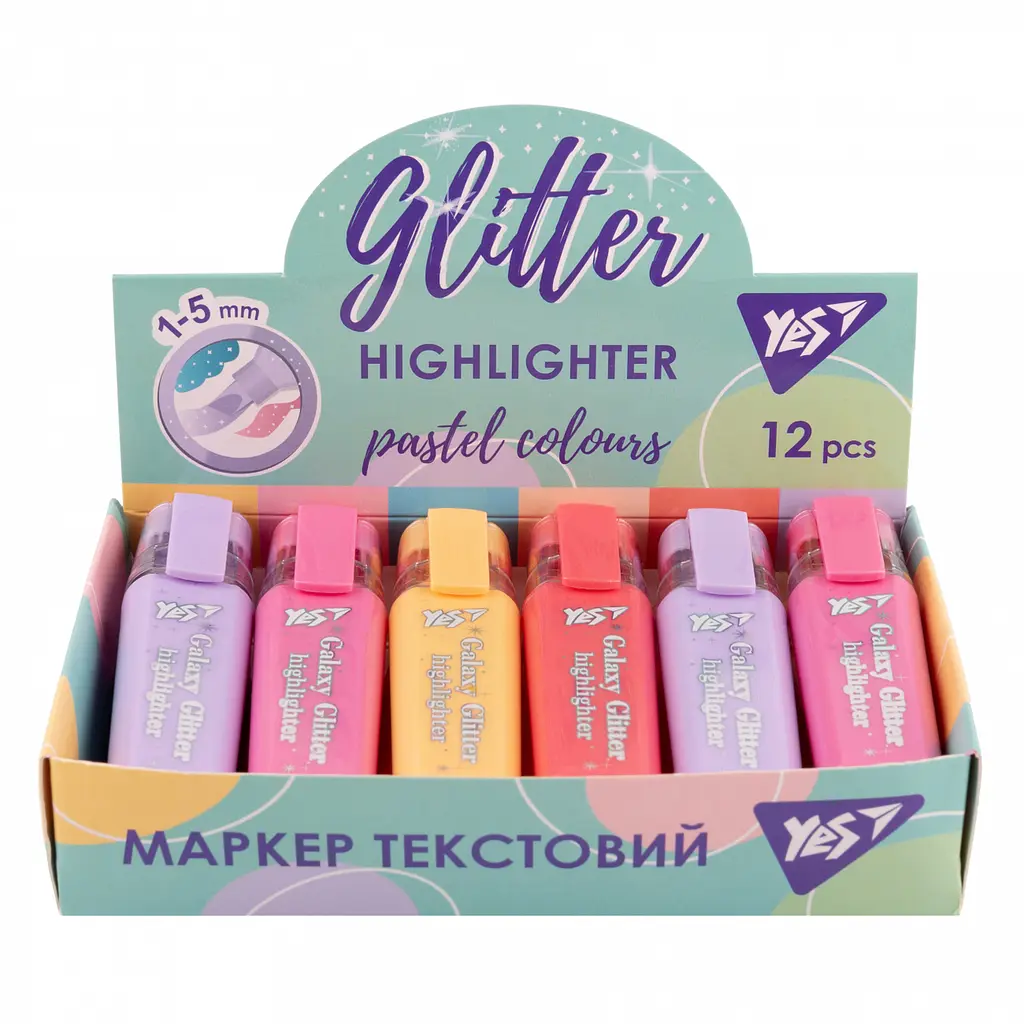 Маркер текстовий "YES" №390791 Galaxy Glitter - фото 2
