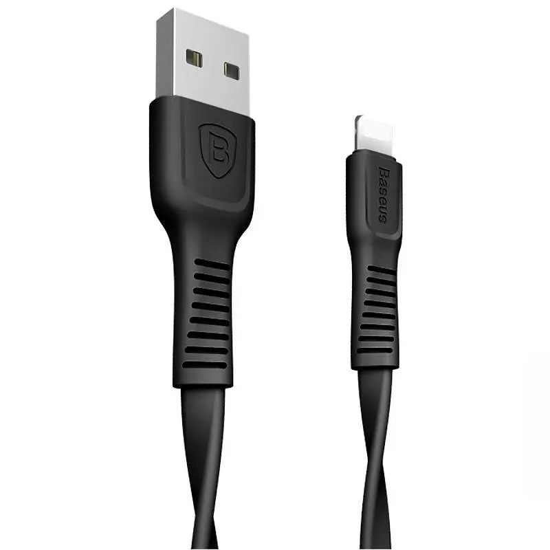 Кабель Baseus Tough Cable USB to Lightning 1m CALZY-B01 Black - фото 3