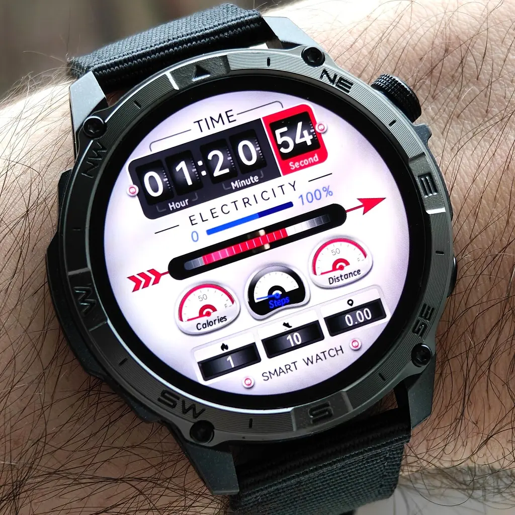 Часы North Edge GPS Titan Black Spider, 2 ремешка - фото 7
