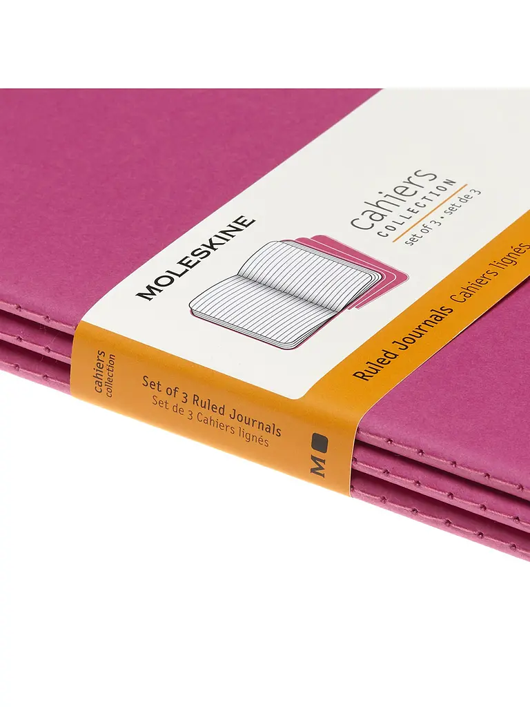 Записник Moleskine Cahier середній, Лінійка Кінетичний Рожевий (CH016D17) - фото 5