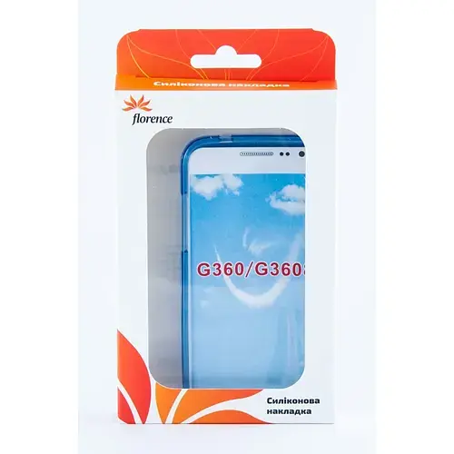 Чохол-накладка Florence для Samsung G360 / G361 силіконовий блакитний - фото 3
