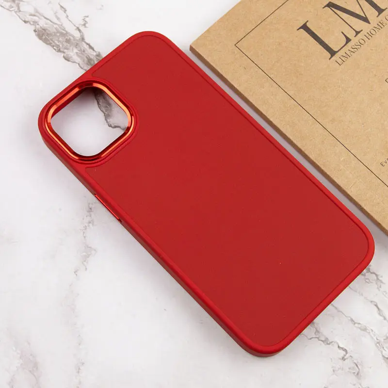 TPU чохол Bonbon Metal Style для Apple iPhone 14 (6.1) Червоний / Red - фото 4