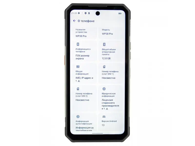 Смартфон Oukitel WP30 Pro 12/512GB 5G Black - фото 2