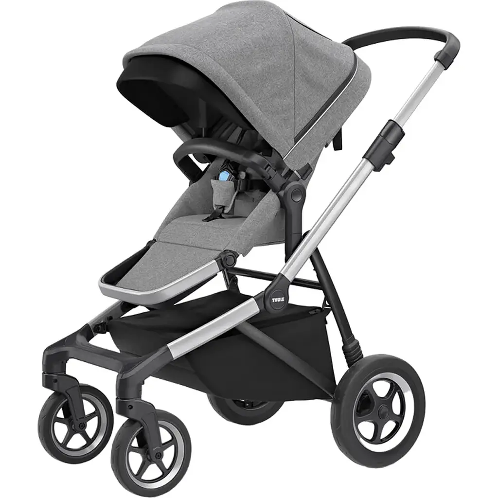 Детская коляска Thule Sleek Aluminum/Gray Melange [11000006] [107627] - фото 2