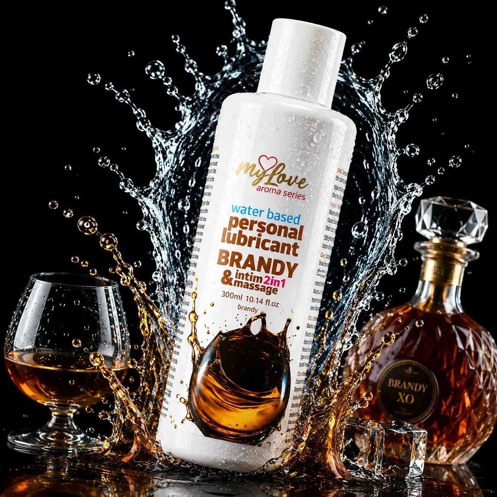 Лубрикант MyLove Aroma Series IntimMassage 2in1 Brandy, 300 мл - фото 2