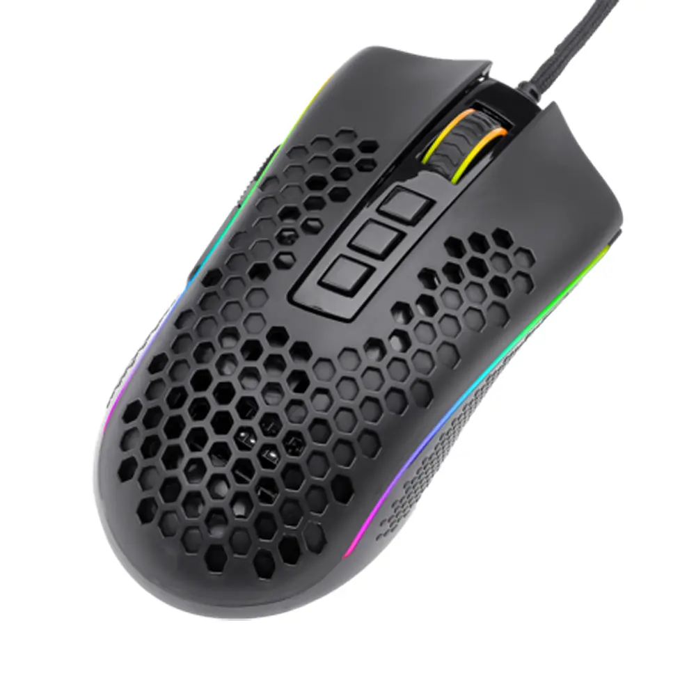 Мишка Redragon Storm Elite RGB, ігрова, 16000dpi., 10кн., чорна - фото 8
