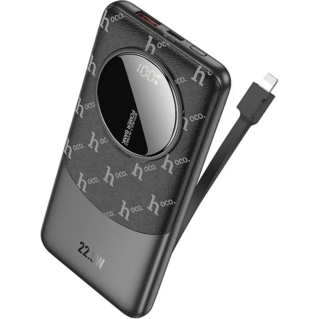 Внешний аккумулятор Hoco Q29 Nobility Lightning 10000mAh 22.5W Black [123632] - фото 3