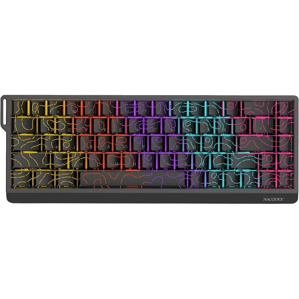 Клавіатура Ajazz x NacodeX NK68 V2 Red Switch Black (NK68-V2-R-S-B) [175702] - фото 2