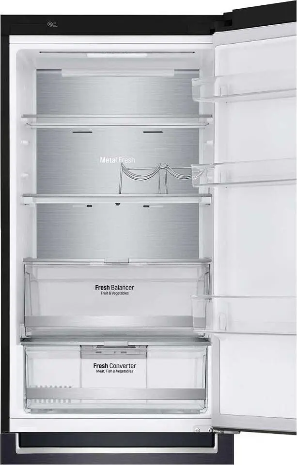 Холодильник LG GA-B459SBUM 186 см 341 л А++ Total No Frost зовнішній дисплей чорний матовий - фото 6