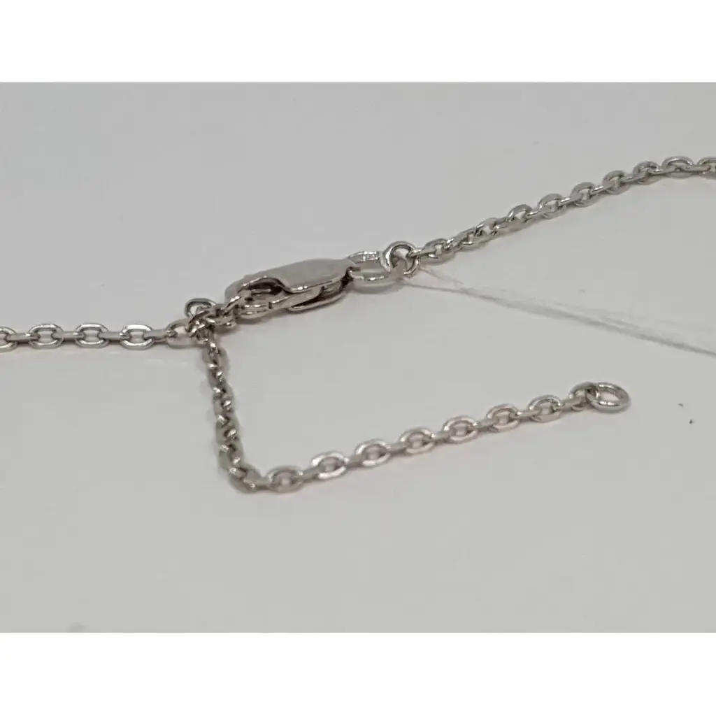 Срібне кольє Лазурит з фіанітами. 6040Р 45 - фото 2