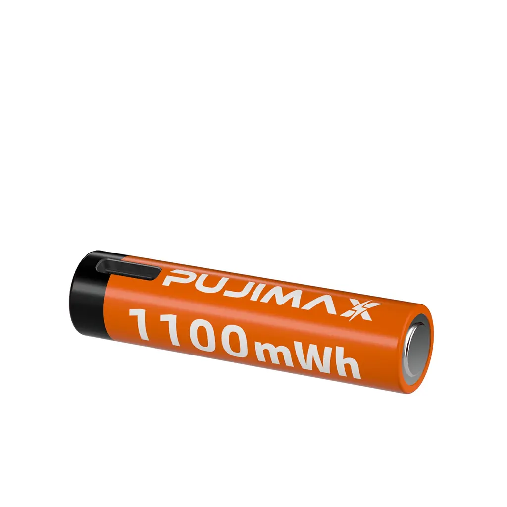 Акумуляторні батареї 1100mWh Li-Ion 1.5v AAА мізинчикові акумулятори із зарядкою від USB Type-C Pujimax 8шт - фото 8