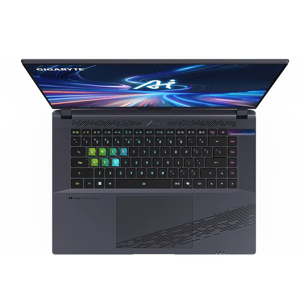 Ноутбук Gigabyte AORUS G6X 16.0 QHD 165Hz, Intel i7-13650HX, 16GB, F1TB, NVD4060-8, DOS, чорний (AORUS_16X_9SG-43KZC54SD) - фото 5