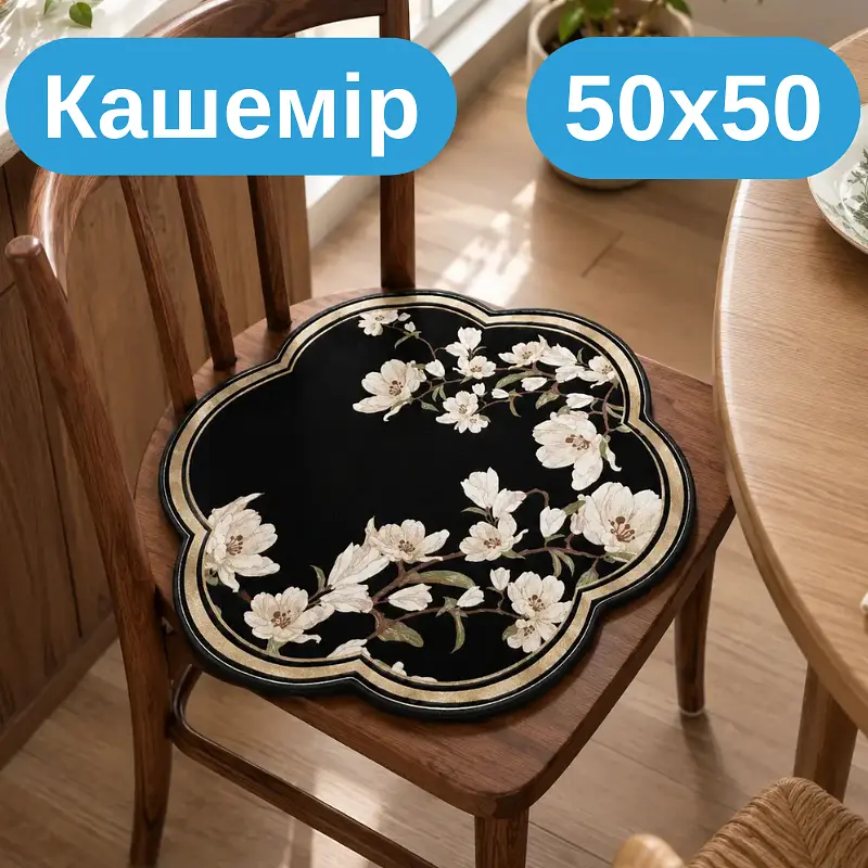 Подушка для стільця Solve з квітами 50 x 50 см (KT9000268) - фото 2