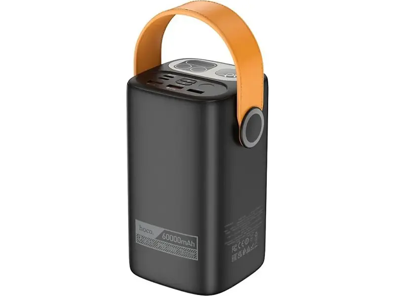 Зовнішній акумулятор (павербанк) Hoco DB160 Astrum 60000mAh Black - фото 3