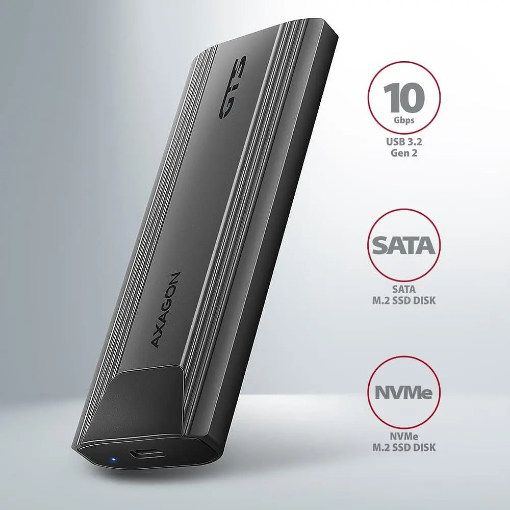 Зовнішня кишеня AXAGON EEM2-GTS2 (EEM2-GTS2) - фото 4