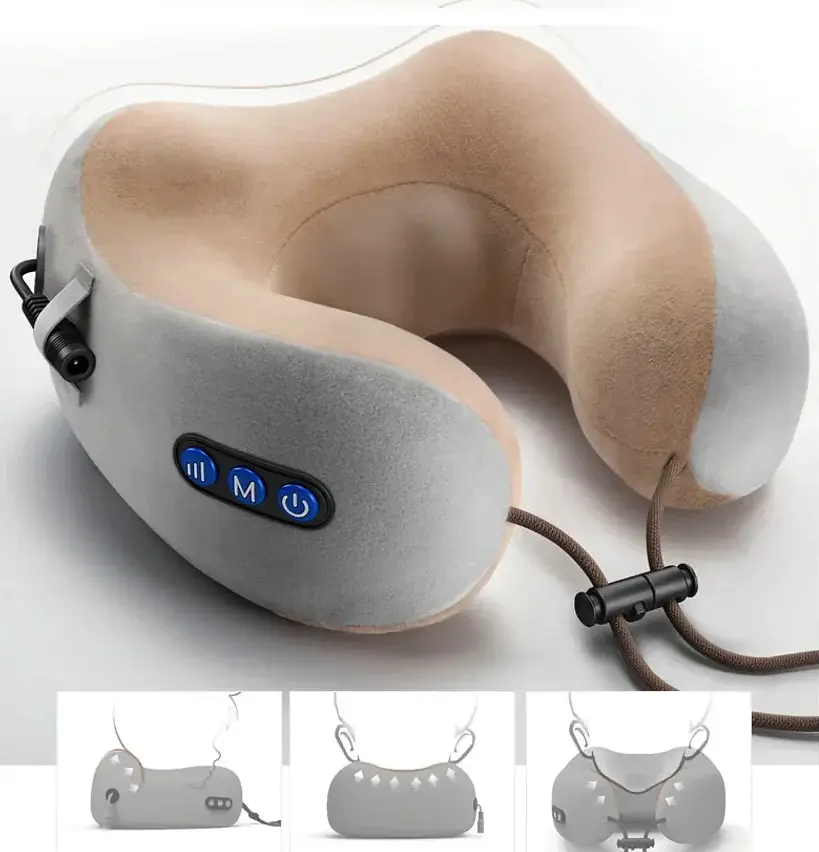 Масажна подушка для шиї U-shaped massage pillow - фото 3
