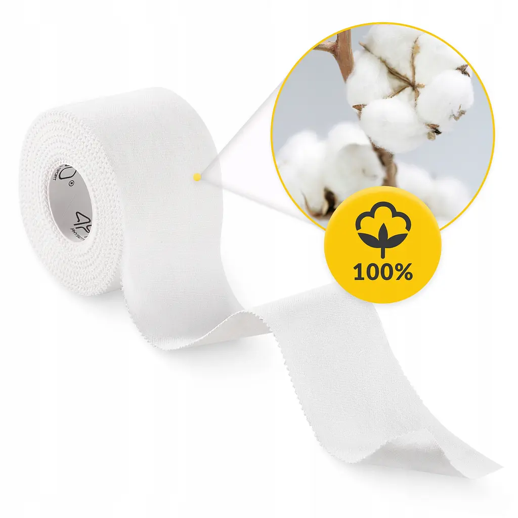 Стрічка кінезіологічна (кінезіо тейп) 4FIZJO Rigid Tape 3.8 см x 10 м жорстка White (P-5905973400817) - фото 2