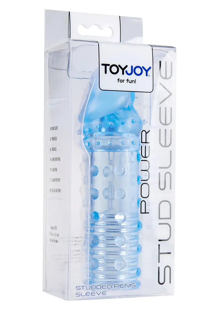 Насадка на пеніс ToyJoy Power Stud Sleeve 15.5 см (блакитний) - фото 3