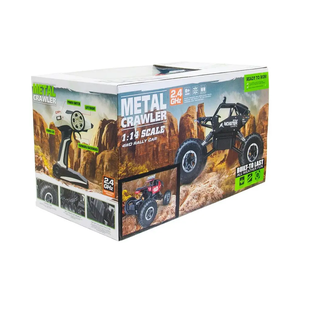 Автомобіль OFF-ROAD CRAWLER з р/к - WHERE THE TRAIL ENDS (матов.чорн., акум. 7.2V, мет.корпус, 1:14) Sulong Toys SL-121RHMBl - фото 4