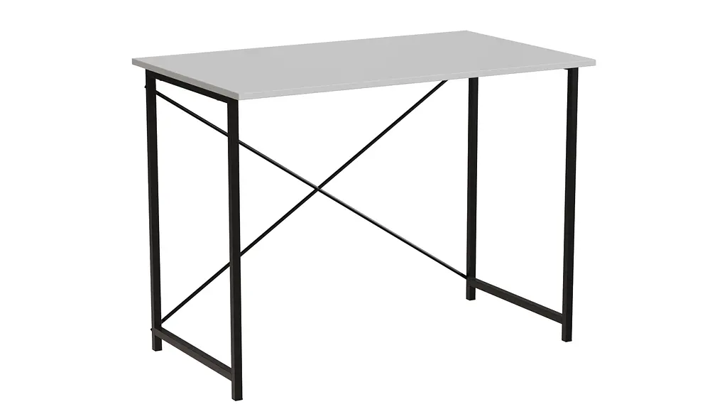 Стіл письмовий Line Лайт Ferrum-decor 750x1000x600 Чорний метал ДСП Білий 16 мм (FRD-104843) - фото 2