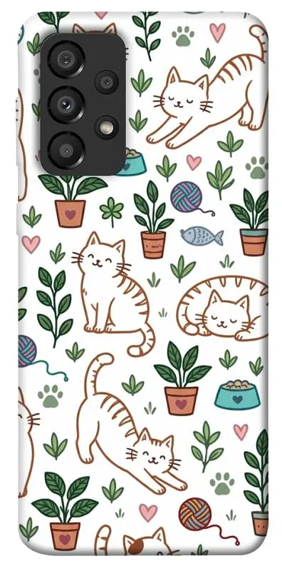 TPU чохол Demsky Cats pattern для Samsung Galaxy A33 5G