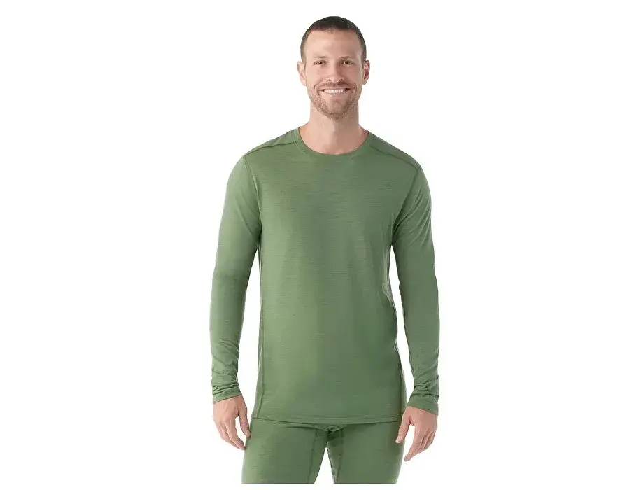 Термофутболка із довгим рукавом чоловіча Smartwool Men's Classic All-Season Merino Baselayer Longs Sleeve Boxed XXL Зелений - фото 2