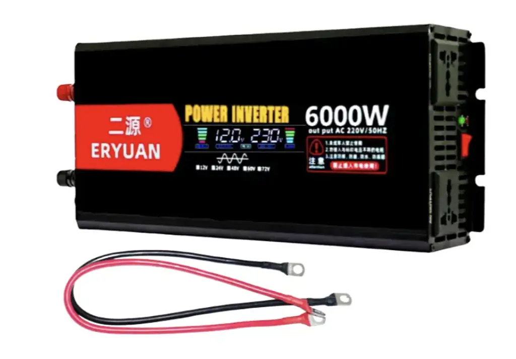 Перетворювач напруги Eryone 12V → 220V 6000W чиста синусоїда з LCD ∙ Інвертор Eryuan 6000W для дому авто та офісу - фото 3