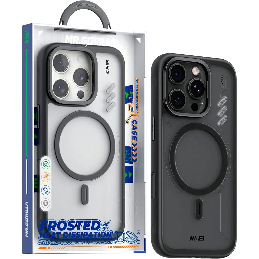 Чохол Blueo Frosted Heat Dissipation Case with MagSafe для Apple iPhone 16 Pro Max Black (BL057-I16PMBLK) [132549] - фото 5