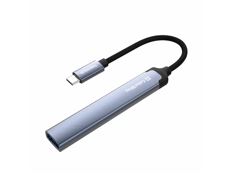 Мультипортовий адаптер ColorWay USB-C 4-in-1 USB-C2.0х3/USB3.0 (CW-HUB07) - фото 4